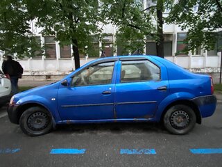 2006 Renault Logan I, синий, 139000 рублей, вид 4