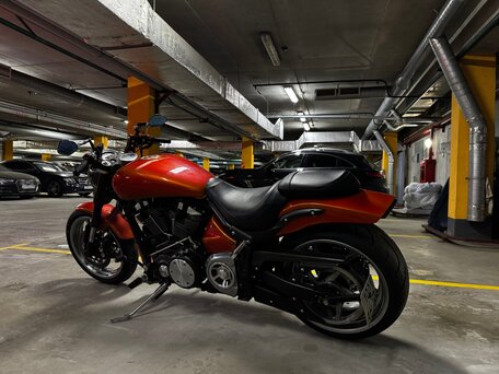 2009 Yamaha XV 1700 Warrior, оранжевый, 1124000 рублей, вид 1