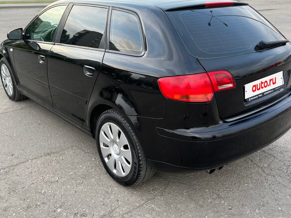 2007 Audi A3 II (8P) Рестайлинг 1, чёрный - вид 3