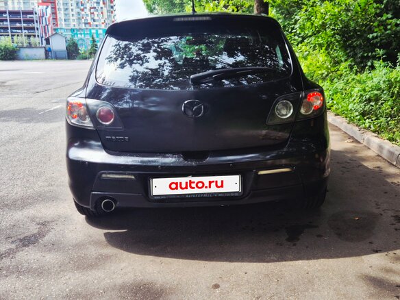 2008 Mazda 3 I (BK) Рестайлинг, чёрный, 645000 рублей - вид 1