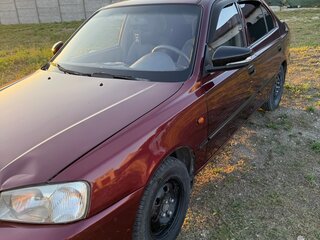 2008 Hyundai Accent ТагАЗ II, красный, 300000 рублей, вид 2
