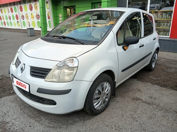 2007 Renault Modus Grand I Рестайлинг, белый, 350000 рублей - вид 2