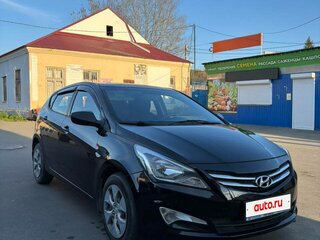 2014 Hyundai Solaris I Рестайлинг, чёрный, 875000 рублей, вид 3