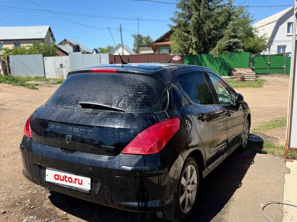 2008 Peugeot 308 I, чёрный, 355000 рублей - вид 3