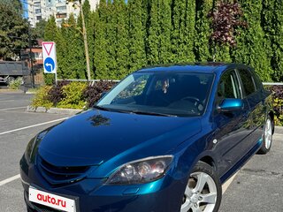 2007 Mazda 3 I (BK) Рестайлинг, синий, 499000 рублей, вид 3