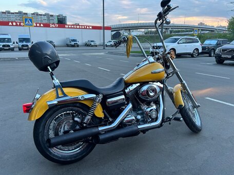 2007 Harley-Davidson Dyna Super Glide, жёлтый, 800000 рублей, вид 2