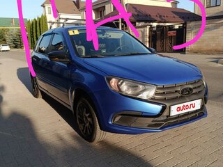 2018 Lada (ВАЗ) Granta I Рестайлинг, синий, 600000 рублей, вид 1