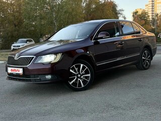 2014 Skoda Superb DSG II Рестайлинг, пурпурный, 1099000 рублей, вид 3