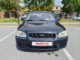 2007 Hyundai Accent ТагАЗ II, чёрный, 550000 рублей, вид 2