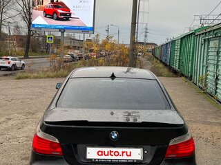 2008 BMW 5 серии 530xi V (E60/E61) Рестайлинг, чёрный, 930000 рублей, вид 4