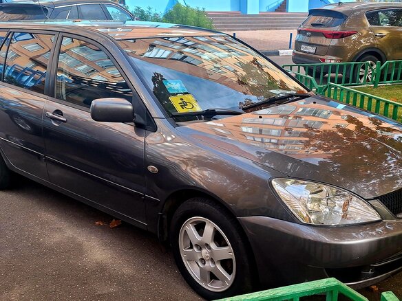 2008 Mitsubishi Lancer IX Рестайлинг, серый, 380000 рублей - вид 1