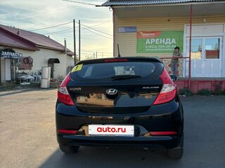 2014 Hyundai Solaris I Рестайлинг, чёрный, 875000 рублей, вид 4