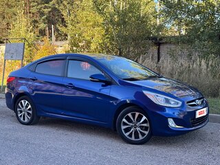 2014 Hyundai Solaris I, синий, 798000 рублей, вид 3
