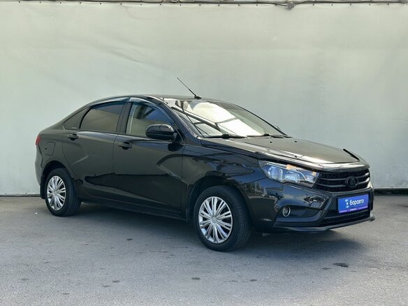 2015 Lada (ВАЗ) Vesta I, чёрный, 720000 рублей - вид 1