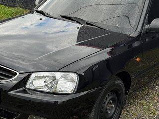 2007 Hyundai Accent ТагАЗ II, чёрный, 380000 рублей, вид 4