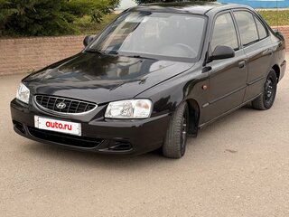 2008 Hyundai Accent ТагАЗ II, чёрный, 450000 рублей, вид 2
