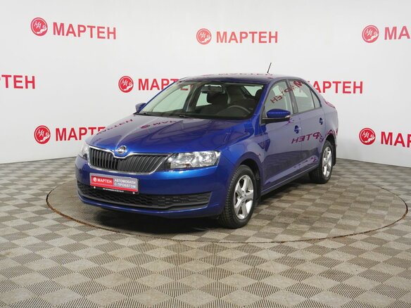 2017 Skoda Rapid I Рестайлинг, синий, 1318000 рублей