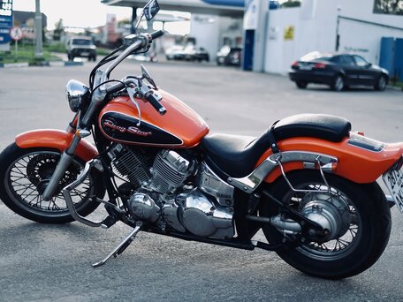 1996 Yamaha XVS400 Drag Star, оранжевый, 410000 рублей, вид 5