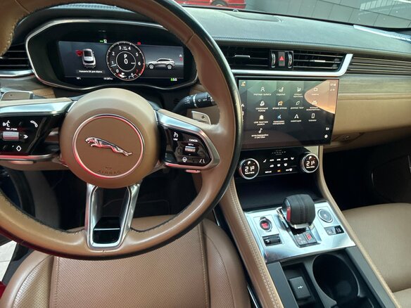 2021 Jaguar F-Pace I Рестайлинг, синий, 4300000 рублей - вид 37