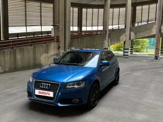 2008 Audi A3 II (8P) Рестайлинг 2, синий, 549000 рублей, вид 1