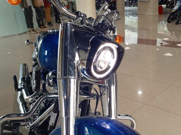 2022 Harley-Davidson Fat Boy, синий, 2250000 рублей - вид 7