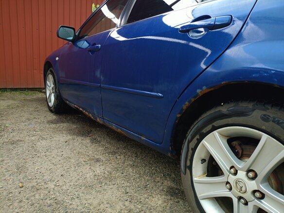 2004 Mazda 6 I (GG), синий, 300000 рублей - вид 1