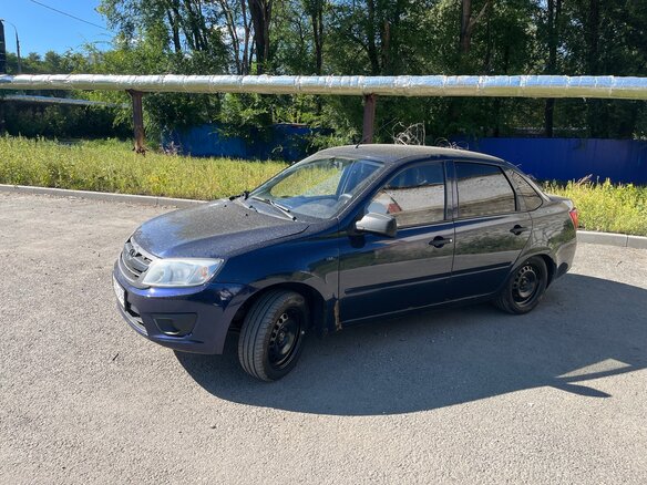 2013 Lada (ВАЗ) Granta I, синий, 300000 рублей - вид 3