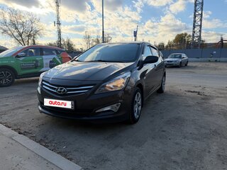 2016 Hyundai Solaris I Рестайлинг, коричневый, 1050000 рублей, вид 3