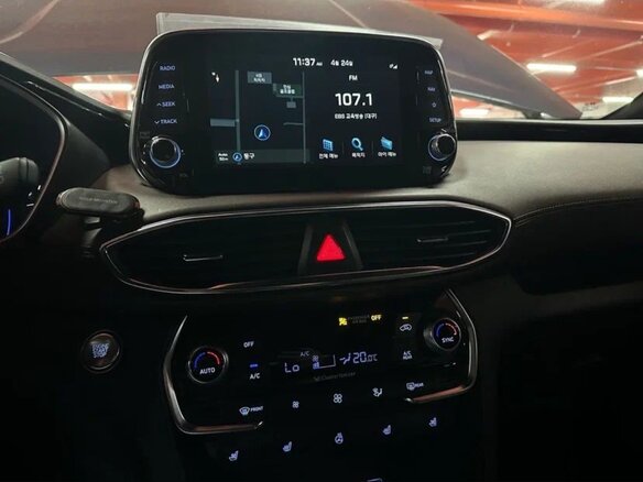2020 Hyundai Santa Fe IV, синий, 3400000 рублей - вид 6