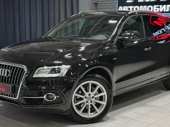 2015 Audi Q5 I (8R) Рестайлинг, чёрный - вид 1