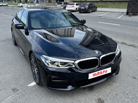 2017 BMW 5 серии 530d xDrive VII (G30/G31/G38), чёрный, 4190000 рублей, вид 2