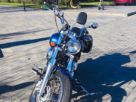 2003 Yamaha XVS400 Drag Star, синий, 350000 рублей, вид 4