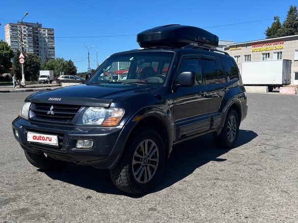 2002 Mitsubishi Montero III, синий, 760000 рублей