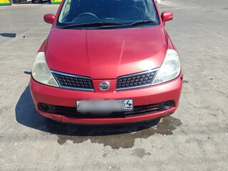 2004 Nissan Tiida I, красный, 400000 рублей, вид 1