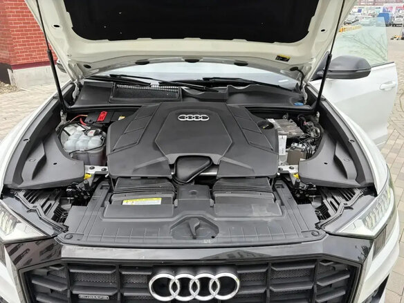 2019 Audi Q8 55 TFSI I (4M), белый, 5500000 рублей - вид 13