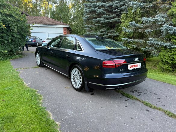 2016 Audi A8 Long III (D4) Рестайлинг, синий, 2450000 рублей - вид 7