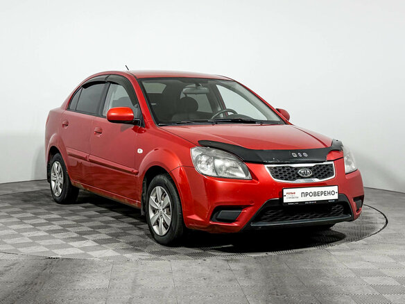 2011 Kia Rio II Рестайлинг, красный, 385000 рублей - вид 2