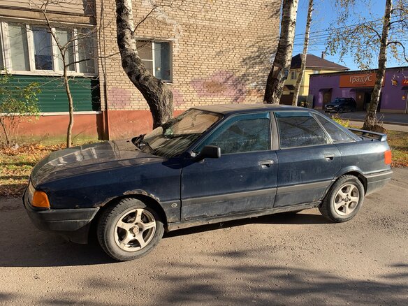 1988 Audi 80 IV (B3), синий, 90000 рублей - вид 1