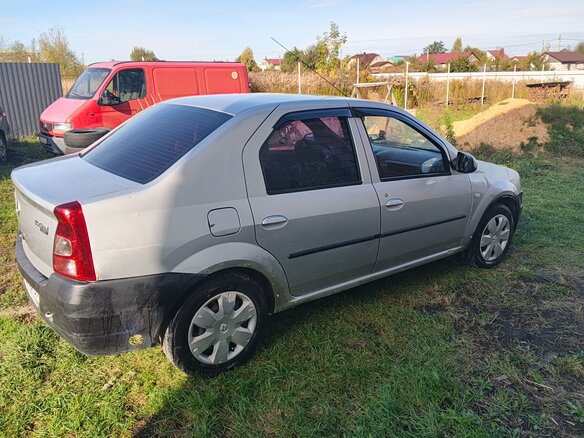 2013 Renault Logan I Рестайлинг, серый, 195000 рублей - вид 3