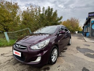 2011 Hyundai Solaris I, фиолетовый, 750000 рублей, вид 1