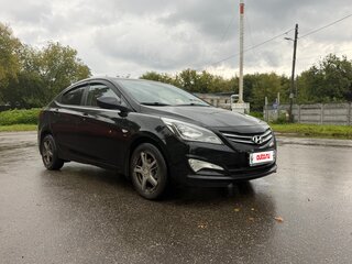 2014 Hyundai Solaris I Рестайлинг, чёрный, 1015000 рублей, вид 2