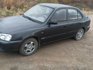 2011 Hyundai Accent ТагАЗ II, чёрный, 450000 рублей, вид 3