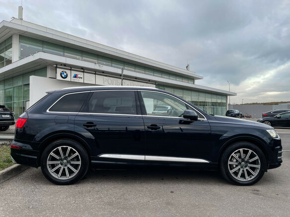 2015 Audi Q7 II (4M), синий, 3790000 рублей - вид 3