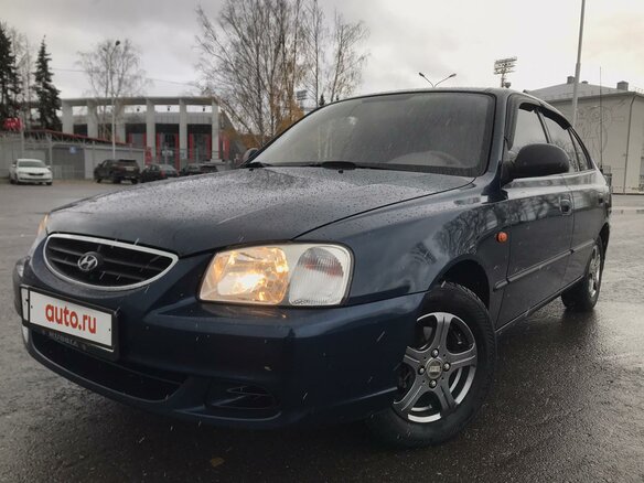 2008 Hyundai Accent ТагАЗ II, синий