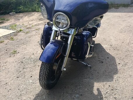 2007 Harley-Davidson Street Glide, синий, 777000 рублей, вид 3