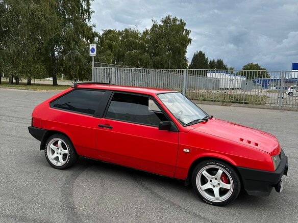 1993 Lada (ВАЗ) 2108 21086, красный, 400000 рублей - вид 3