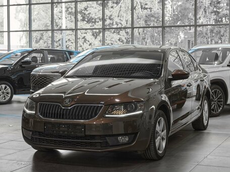 2013 Skoda Octavia III (A7), коричневый, 1249000 рублей, вид 3