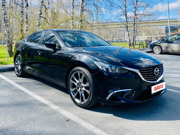 2017 Mazda 6 III (GJ) Рестайлинг, чёрный, 2000000 рублей - вид 2