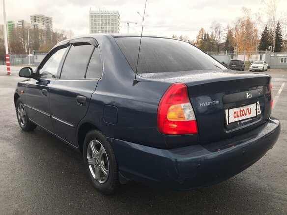 2008 Hyundai Accent ТагАЗ II, синий - вид 4