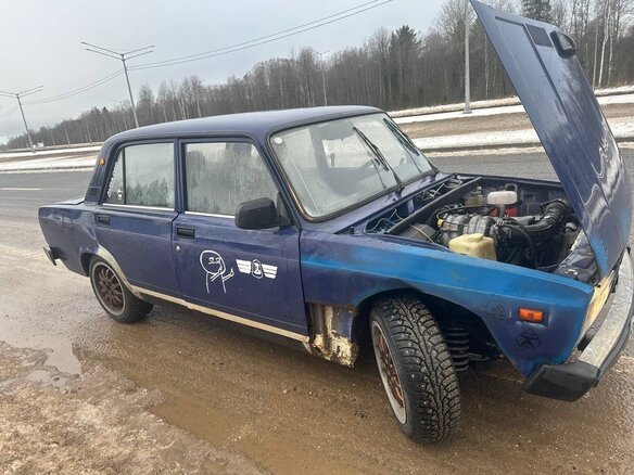 1998 Lada (ВАЗ) 2105, синий, 150000 рублей - вид 6